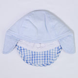 Cappellino Cotone Celeste Neonato MINIBANDA I916 - MINIBANDA - LuxuryKids