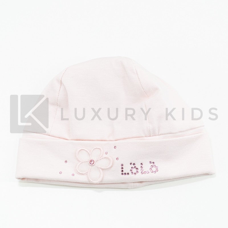 Cappellino In Cotone Con Fiore E Strass LOLO' 6507 - LOLO' - LuxuryKids