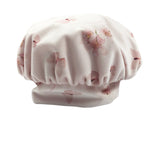 Cappello Basco In Velluto Rosa Stampa Farfalle Neonata NINNAOH I2045 - NINNAOH - LuxuryKids