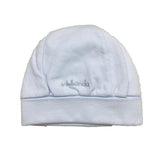 Cappello con risvoltino in caldo cotone morbido celeste neonato 18mesi MINIBANDA F904 - MINIBANDA - LuxuryKids