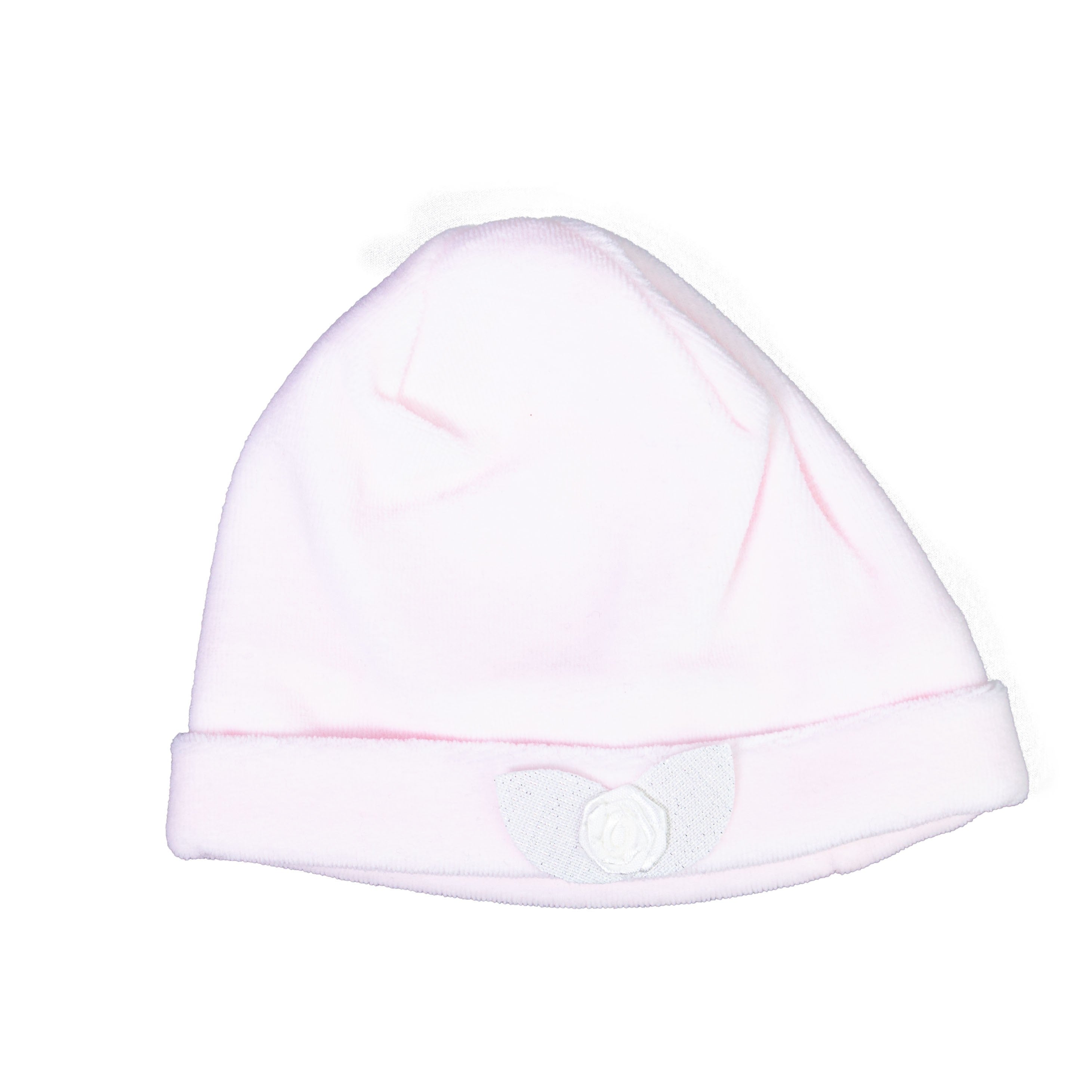Cappello in ciniglia Corredino Rosa Chiaro Neonata TETO E TATTA O1333 - TETO E TATTA - LuxuryKids