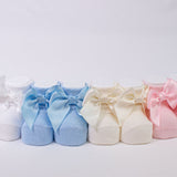 Calzino Scarpetta In Caldo Cotone Con Fiocchetto Neonati CARLOMAGNO 2400 - CARLOMAGNO - LuxuryKids