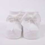 Calzino Scarpetta In Caldo Cotone Con Fiocchetto Neonati CARLOMAGNO 2400 - CARLOMAGNO - LuxuryKids