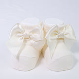 Calzino Scarpetta In Caldo Cotone Con Fiocchetto Neonati CARLOMAGNO 2400 - CARLOMAGNO - LuxuryKids