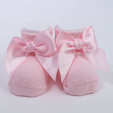Calzino Scarpetta In Caldo Cotone Con Fiocchetto Neonati CARLOMAGNO 2400 - CARLOMAGNO - LuxuryKids