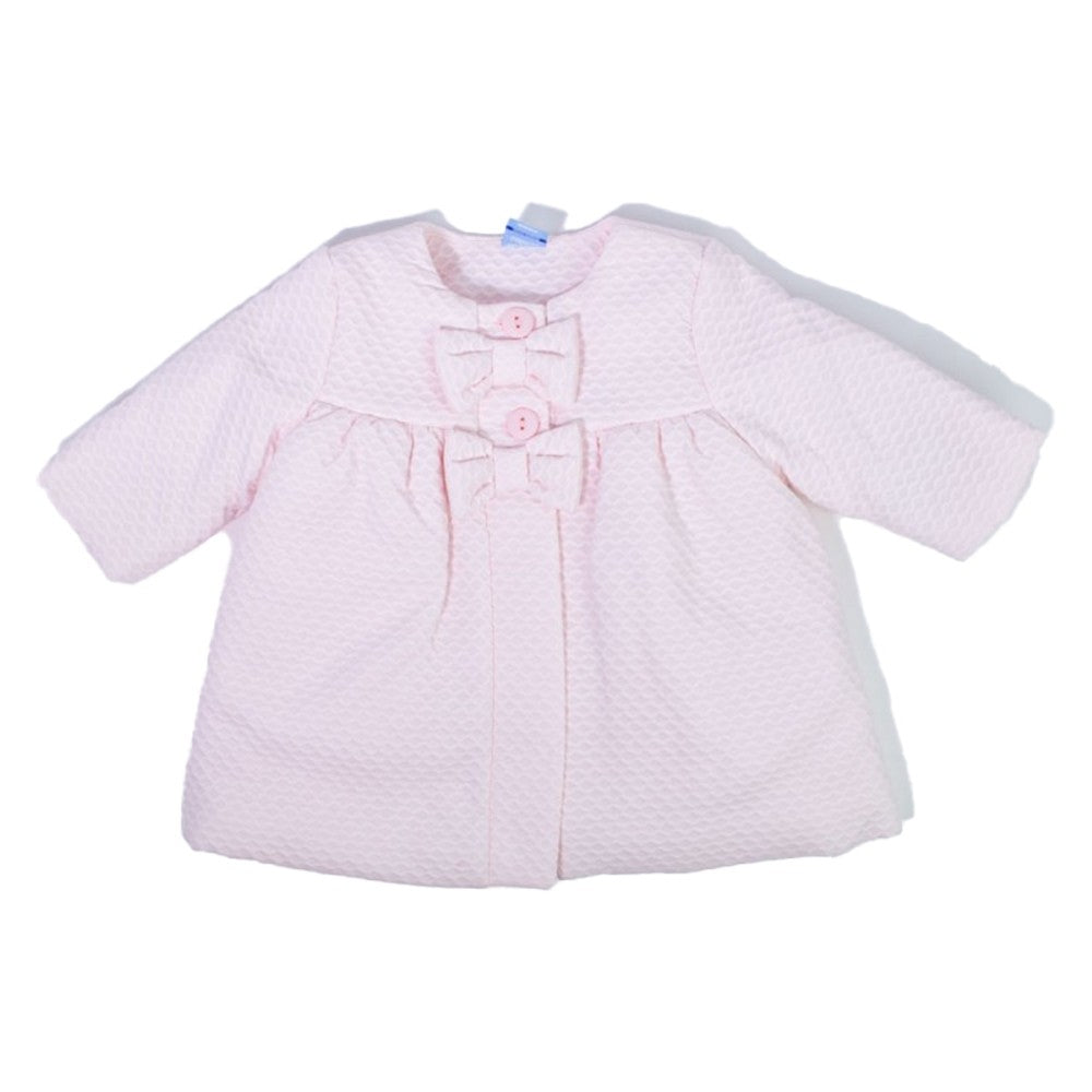 Cappottino Elegante Imbottito Rosa Neonata SARDON AB12 - SARDON - LuxuryKids