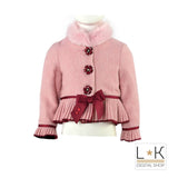 Cappotto Corto Rosa Neonata Piccola Speranza PS16093 - PICCOLA SPERANZA - LuxuryKids