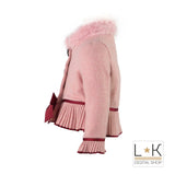 Cappotto Corto Rosa Neonata Piccola Speranza PS16093 - PICCOLA SPERANZA - LuxuryKids