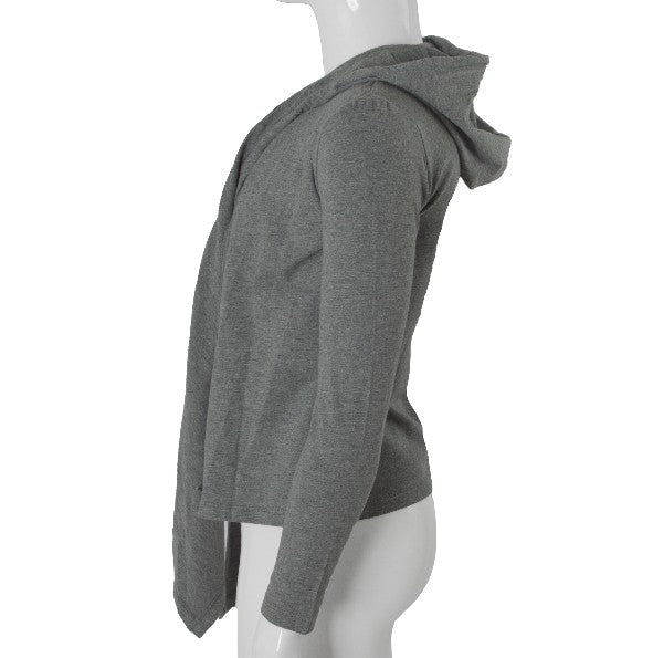 Cardigan Aperto con Cappuccio In Caldo Cotone Grigio Bambina Take Two MO2616 - TAKE TWO - LuxuryKids