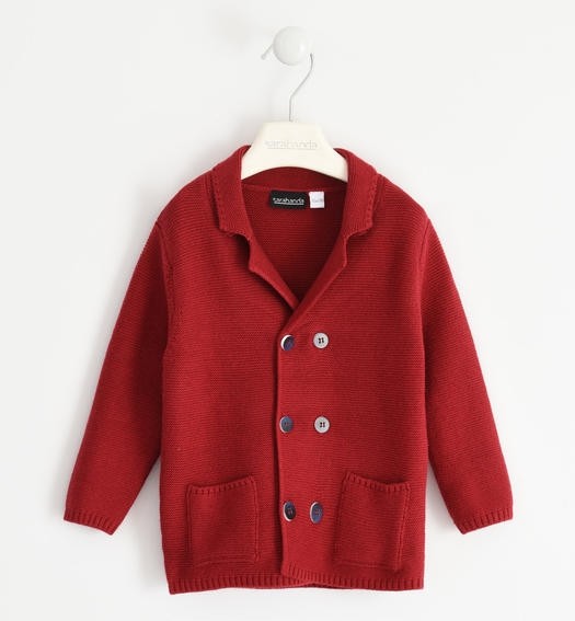 Cardigan doppio petto Misto Lana Bambino SARABANDA 1103 - SARABANDA - LuxuryKids