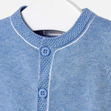Cardigan In Filo Corredino Nascita celeste neonato 1301 Mayoral - MAYORAL - LuxuryKids