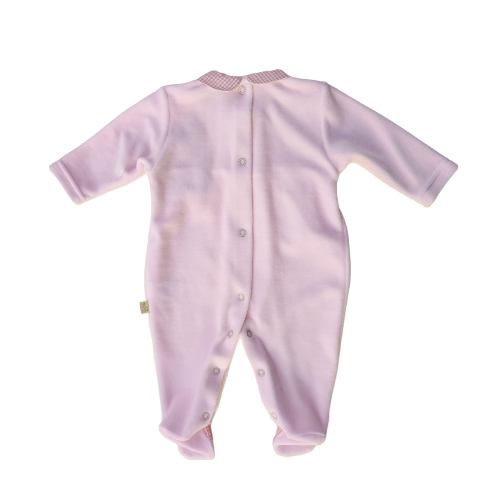 Tutina Intera In Ciniglia Rosa Neonata BABY GI BGV52 - BABY GI - LuxuryKids