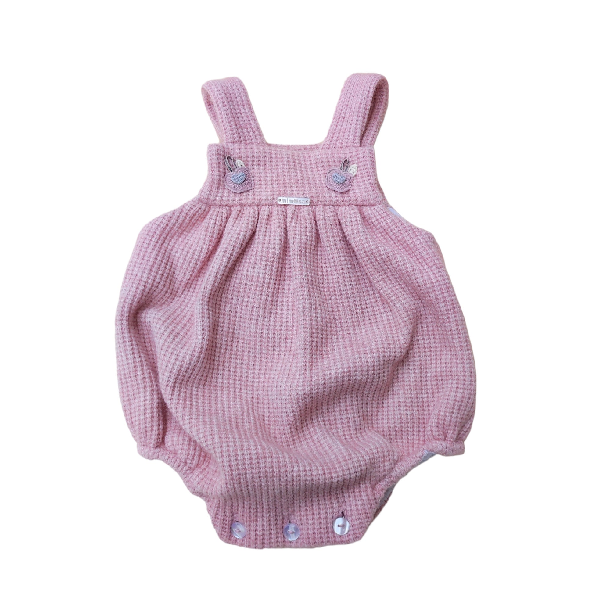 Pagliaccetto con Camicia Caldo Cotone Neonata Mimosa CANELA3 - MIMOSA - LuxuryKids