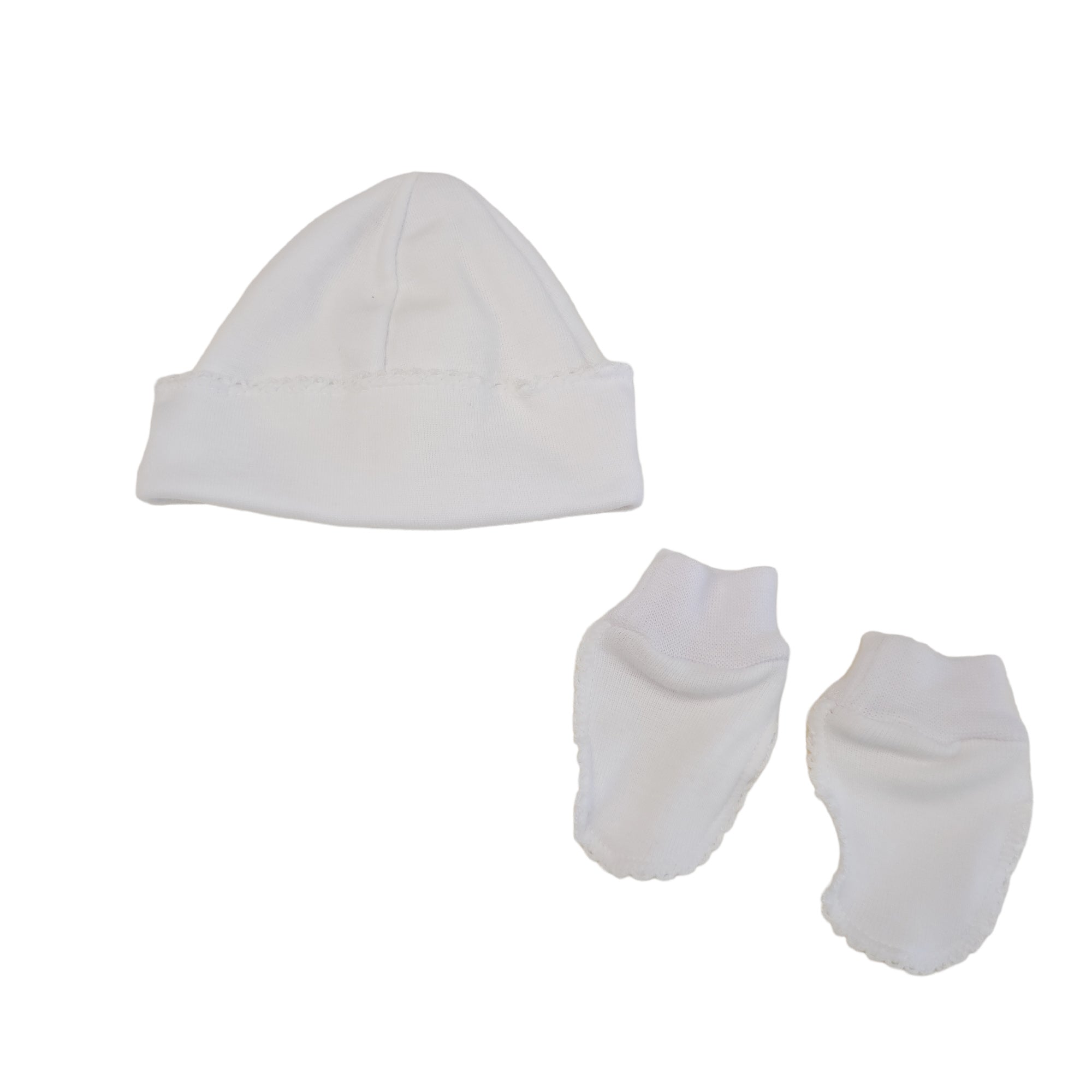 Set con Cappellino e Moffole Caldo Cotone Neonato/a CALAMARO 72034 - CALAMARO - LuxuryKids