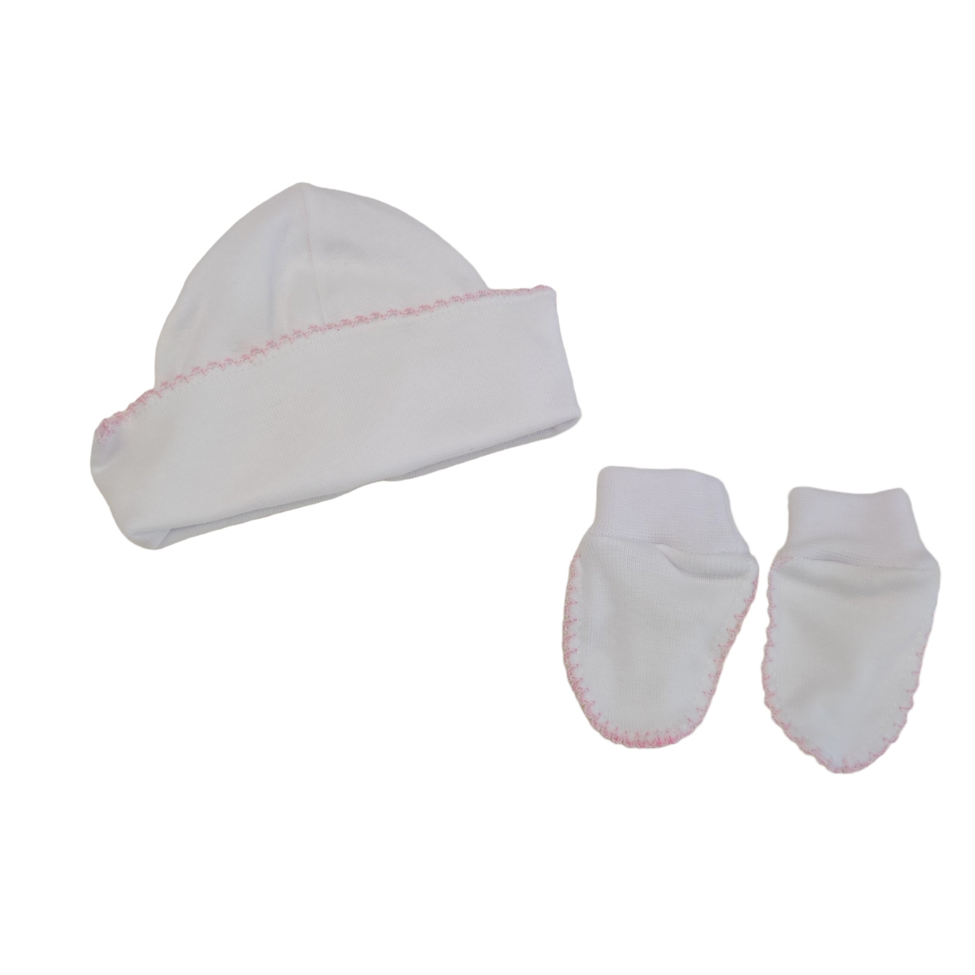 Set con Cappellino e Moffole Caldo Cotone Neonato/a CALAMARO 72034 - CALAMARO - LuxuryKids