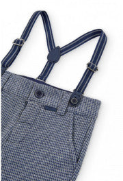 Pantalone In Punto Milano Con Bretelle Neonato BOBOLI 715160 - BOBOLI - LuxuryKids
