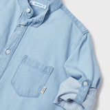 Camicia Con Colletto Coreano In cotone Sostenibile Bambino MAYORAL 3166 - MAYORAL - Luxury Kids