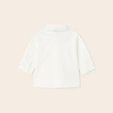 Camicia Manica Lunga In Cotone Con Papillon Neonato MAYORAL 1190 - MAYORAL - Luxury Kids