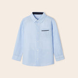 Camicia Manica Lunga In Misto Lino Bambino MAYORAL 3165 - MAYORAL - Luxury Kids