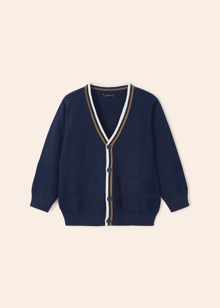 Cardigan In Filo Di Cotone Sostenibile Bambino MAYORAL 3352 - MAYORAL - Luxury Kids