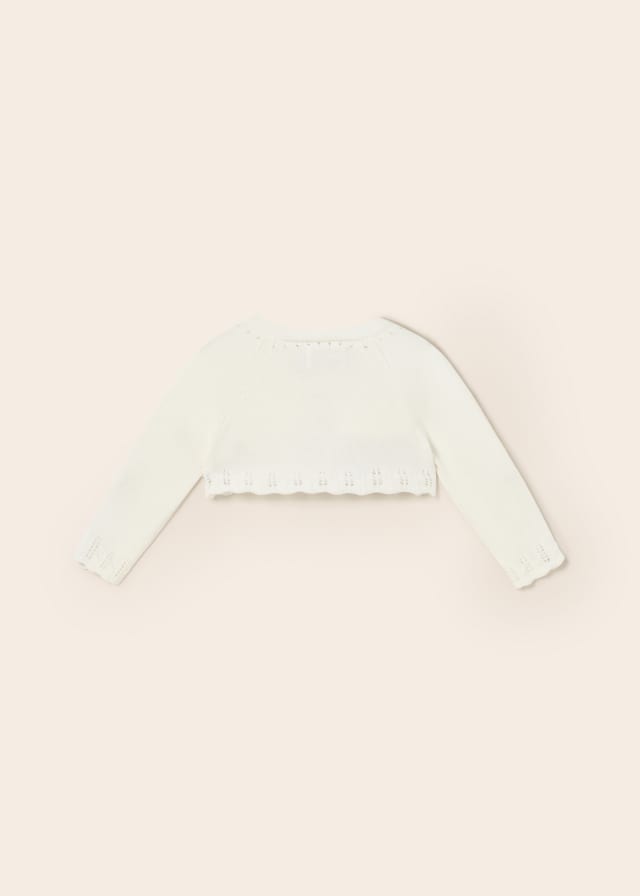 Coprispalle Tricot In Filo Di Cotone Sostenibile Neonata MAYORAL 318 - MAYORAL - Luxury Kids