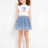 Completo Con Gonna In Tulle Bambina MAYORAL 3950 - MAYORAL - Luxury Kids
