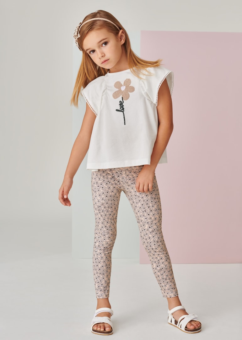 Completo 2 Pezzi Con leggings In Cotone Sostenibile Bambina MAYORAL 3780 - MAYORAL - Luxury Kids