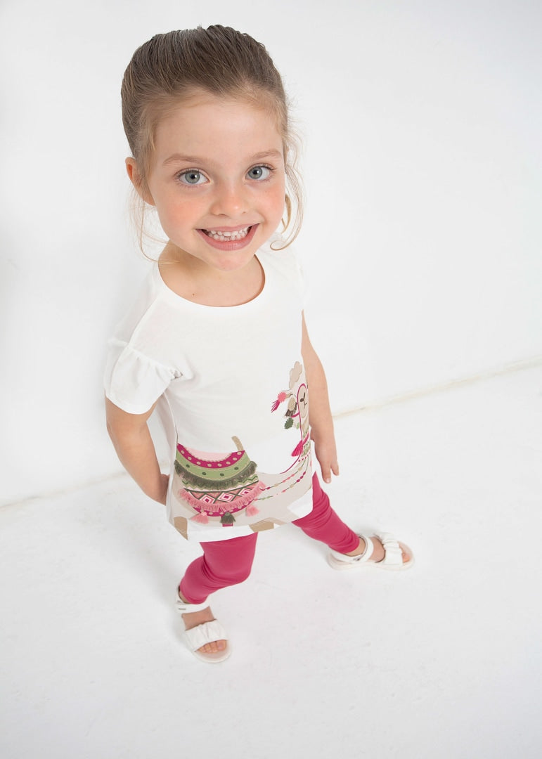 Completo 2 Pezzi In Cotone Sostenibile Con Ricami Bambina MAYORAL 3779 - MAYORAL - Luxury Kids