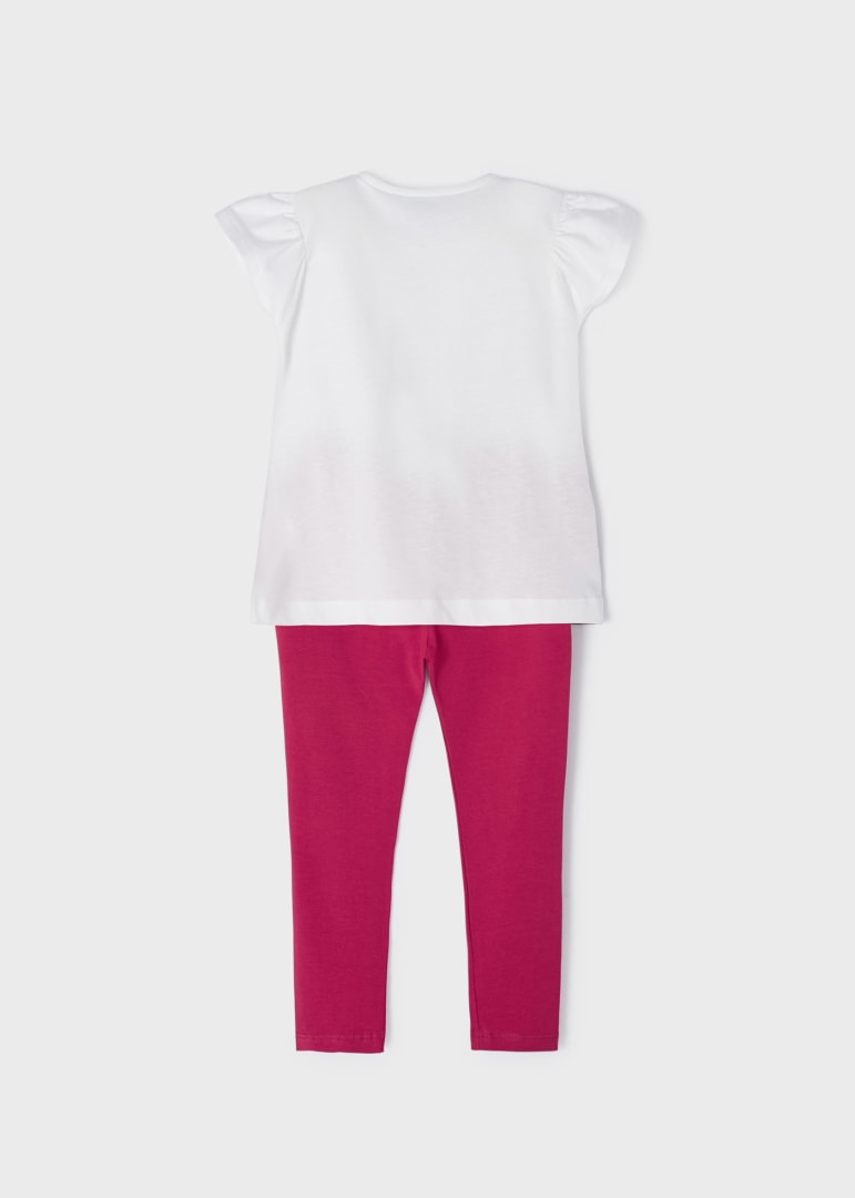 Completo 2 Pezzi In Cotone Sostenibile Con Ricami Bambina MAYORAL 3779 - MAYORAL - Luxury Kids