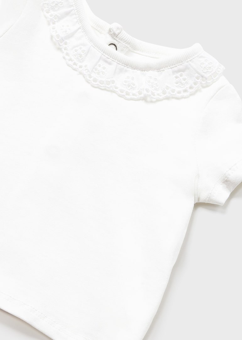 Completo Con Salopette Tricot In Cotone Sostenibile Neonata MAYORAL 1250 - MAYORAL - Luxury Kids