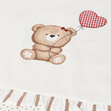 Copertina Volant In Cotone Sostenibile Con Stampa Orso Neonata MAYORAL 9249 - MAYORAL - Luxury Kids