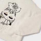 Felpa Con Applicazione In Cotone Sostenibile Bambina MAYORAL 3435 - MAYORAL - Luxury Kids