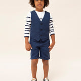 Gilet In Misto Lino Bambino MAYORAL 3349 - MAYORAL - Luxury Kids