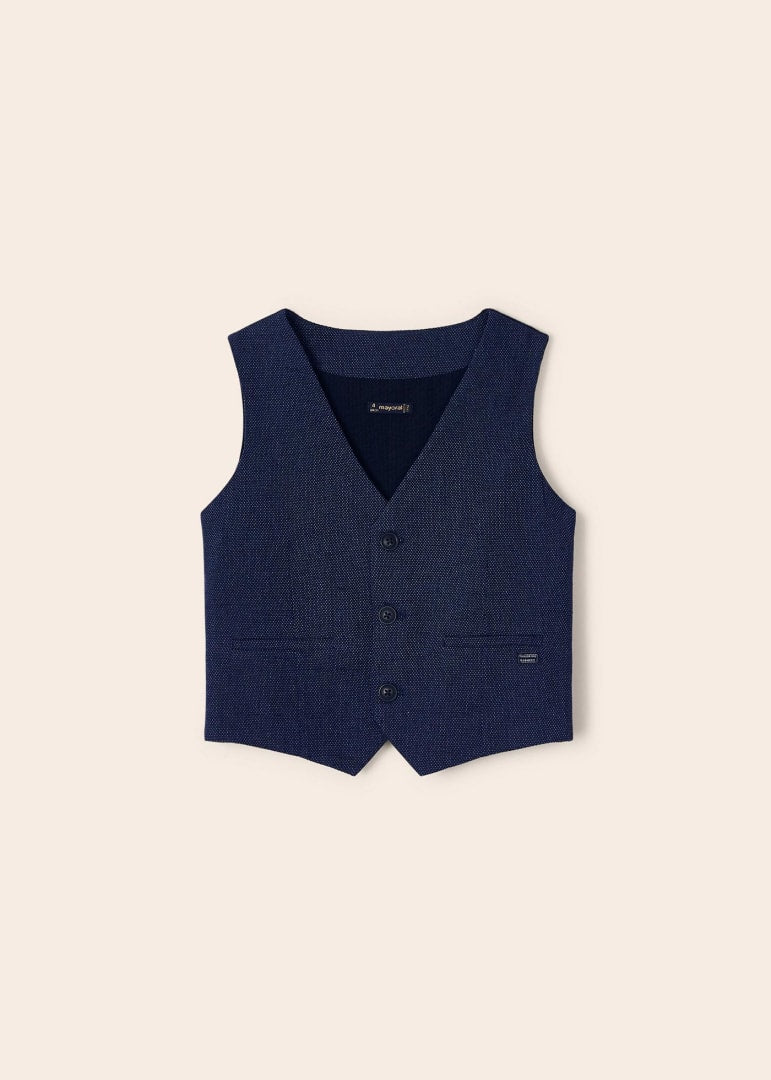 Gilet In Misto Lino Bambino MAYORAL 3349 - MAYORAL - Luxury Kids