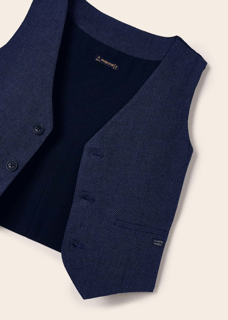 Gilet In Misto Lino Bambino MAYORAL 3349 - MAYORAL - Luxury Kids