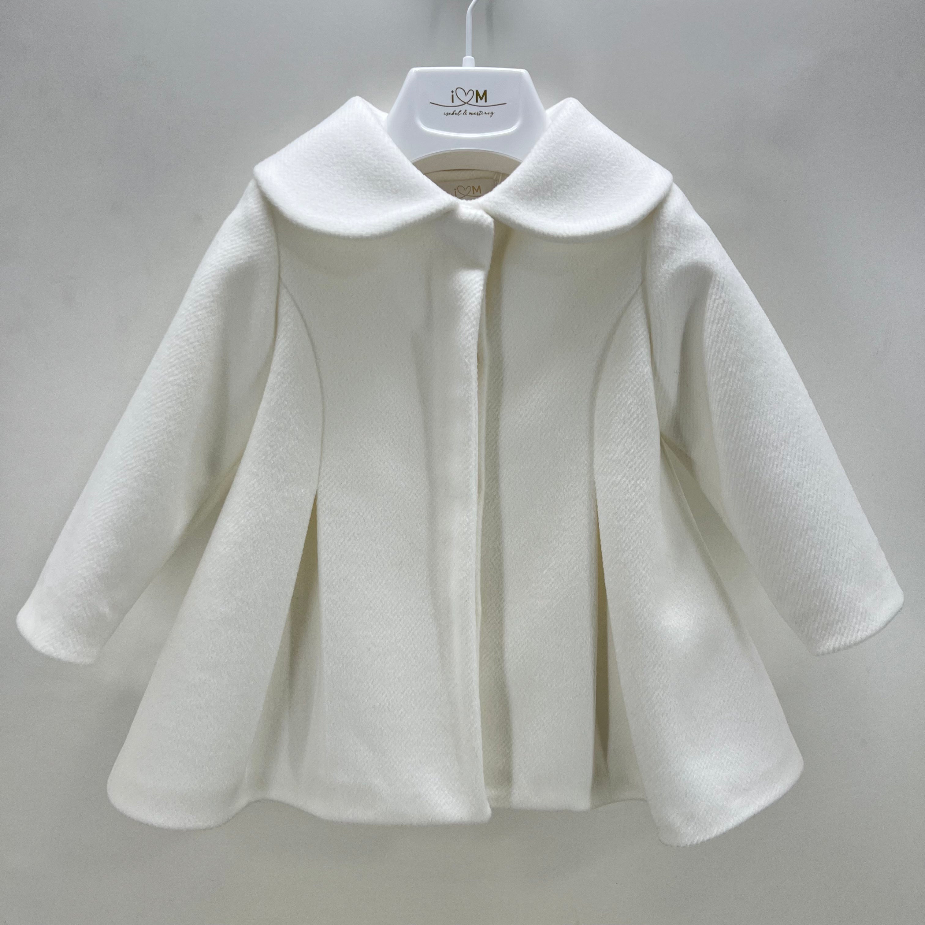 Cappotto Svasato In Panno Con Collo Tondo Neonata ISABEL C351N - ISABEL - LuxuryKids