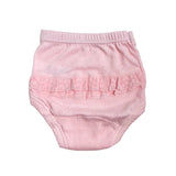 Culotte aus perforierter Baumwolle mit Rüschen für Baby-Mädchen CALAMARO 01748