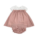 Abito con Culotte in Cotone Neonata DEL SUR 0371