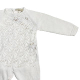 Tutina Intera In Filo Di Cotone Con Traforature Neonato/a WEDOBLE V2304346A - WEDOBLE - Luxury Kids