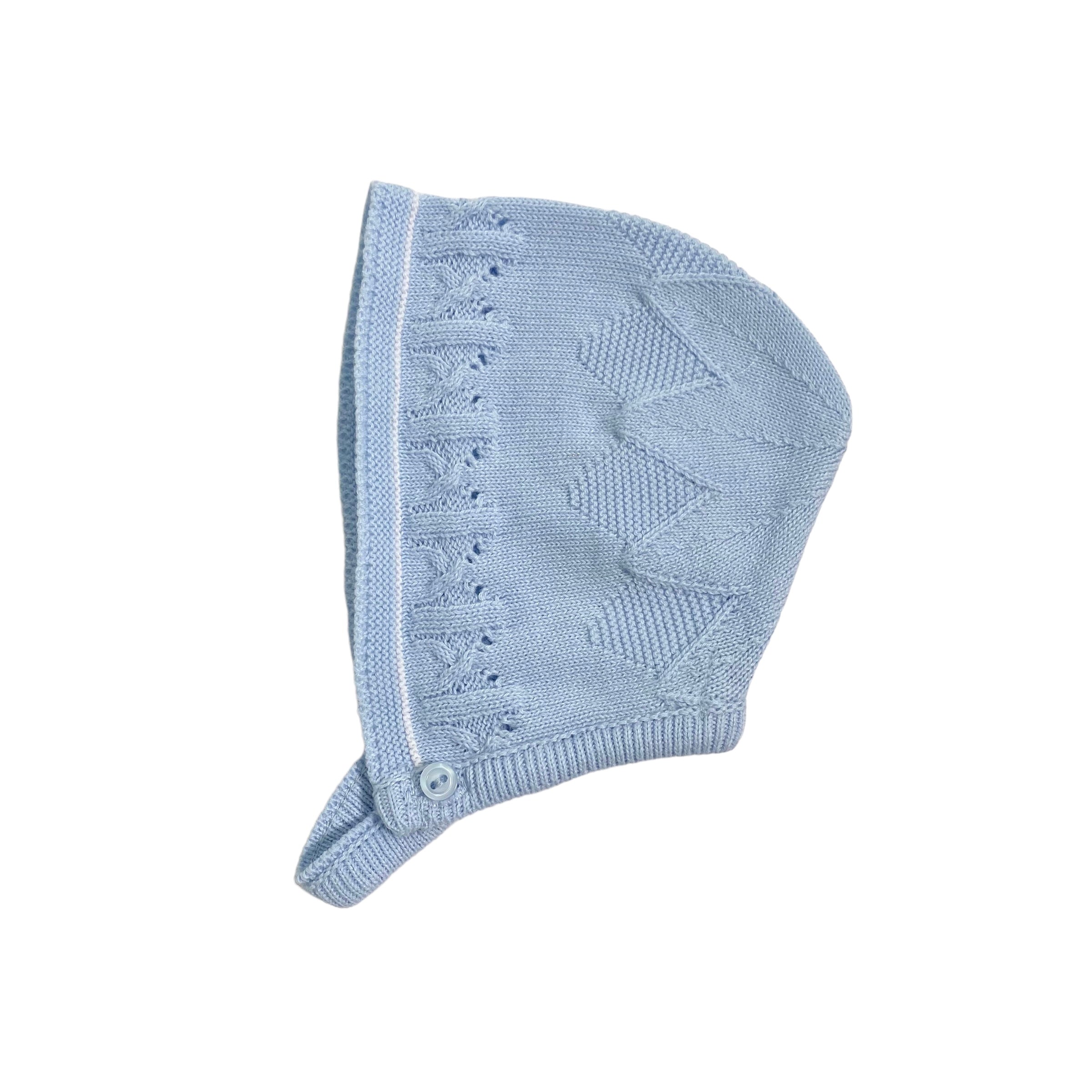 Cuffia In Filo Di Cotone Con Trama Particolare Neonato A&J A&J149 - A&J - Luxury Kids