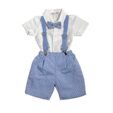 Completo Elegante Con Salopette Neonato TETO E TATTA CB4910 - TETO E TATTA - Luxury Kids