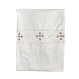 Coperta Scialle In Cotone Ricamata A Mano Neonata TETO E TATTA CO4800 - TETO E TATTA - Luxury Kids