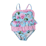 Einteiliger Badeanzug mit Blumendruck für Babys, Mädchen, SARDON AP963