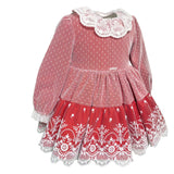 Abito Elegante Manica Lunga Bambina MIMOSA ALMENDRA - MIMOSA - LuxuryKids