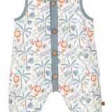 Salopette Smanicata Intera Safari Neonato Verde CALAMARO 32403