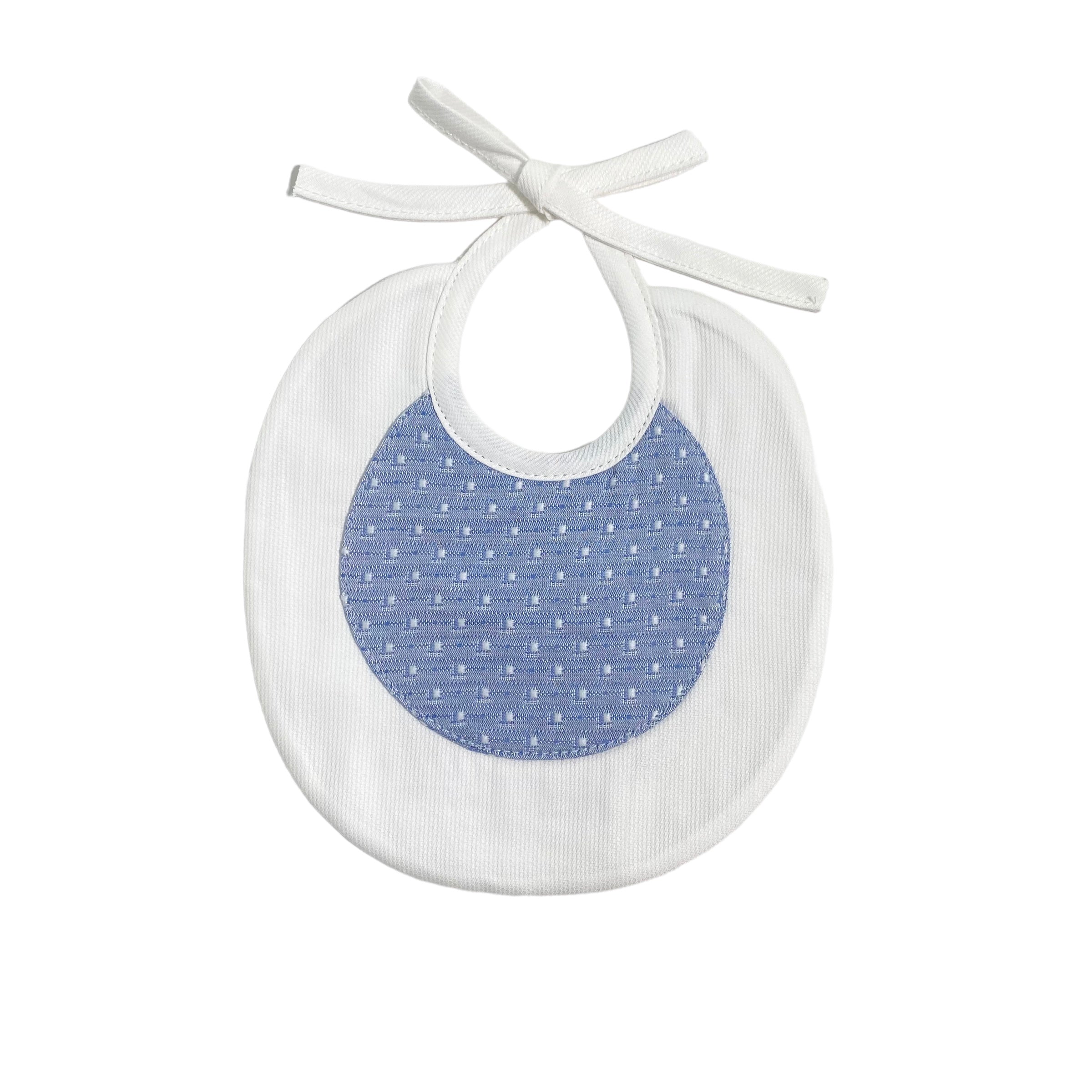 Bavetta In Cotone E Tessuto Operato Neonato TETO E TATTA BA4910 - TETO E TATTA - Luxury Kids