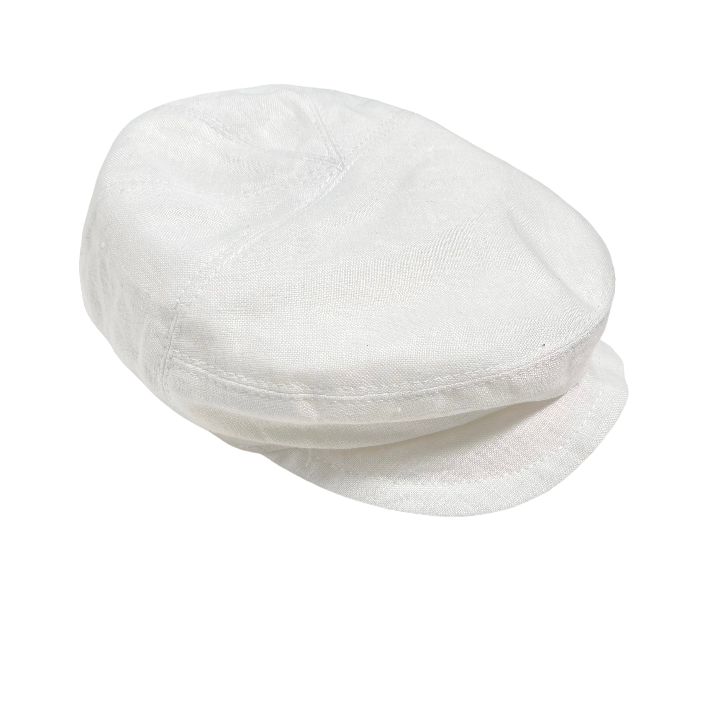 Coppola Elegante In Lino Neonato CREAZIONI LUANA 1303 - CREAZIONI LUANA - Luxury Kids