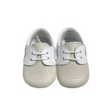 Scarpe Da Culla Modello Mocassino In Pelle Neonato RIZITOS A2919P - RIZITOS - Luxury Kids