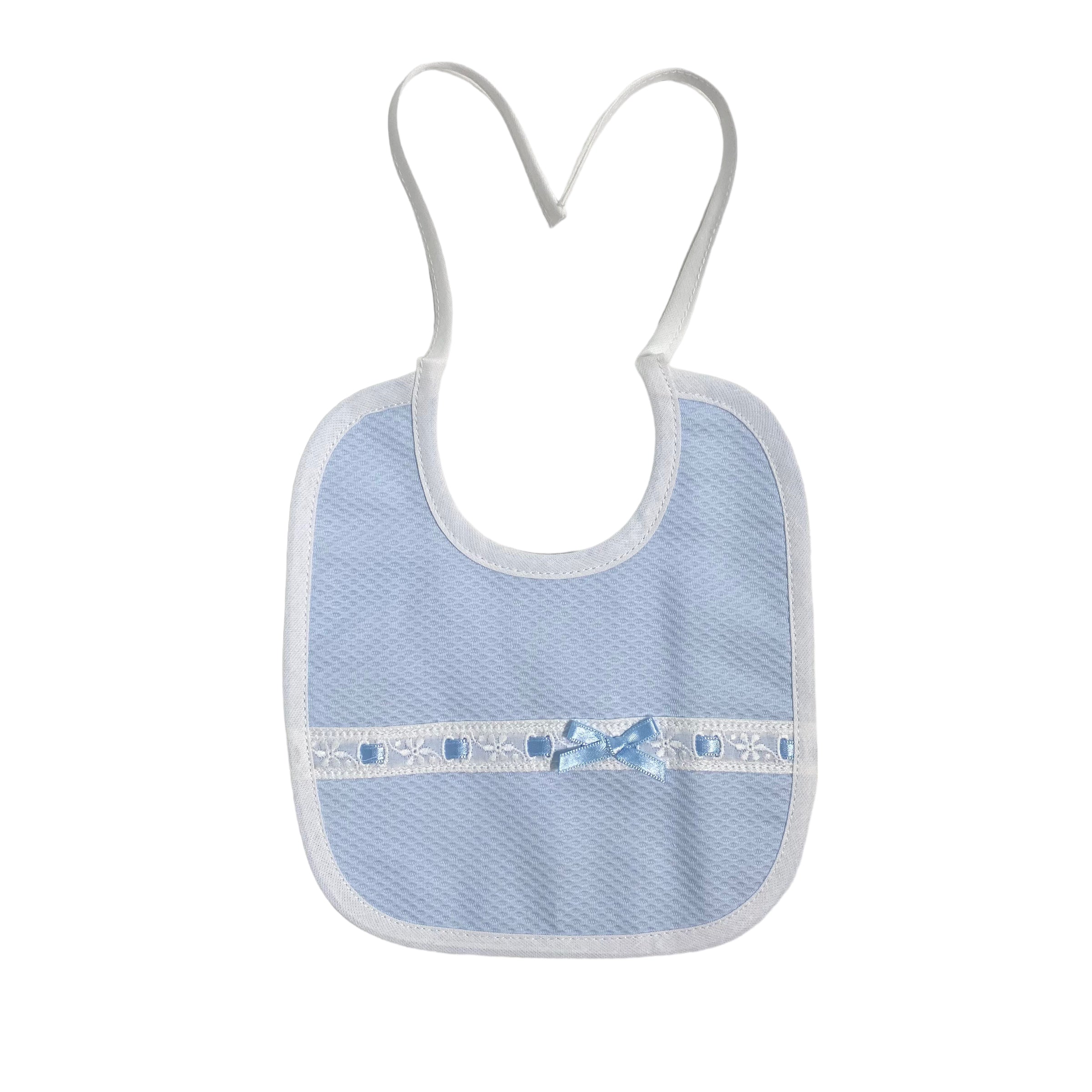 Bavetta In Piquet Con Pizzo Neonato/a SARDON LA402 - SARDON - Luxury Kids