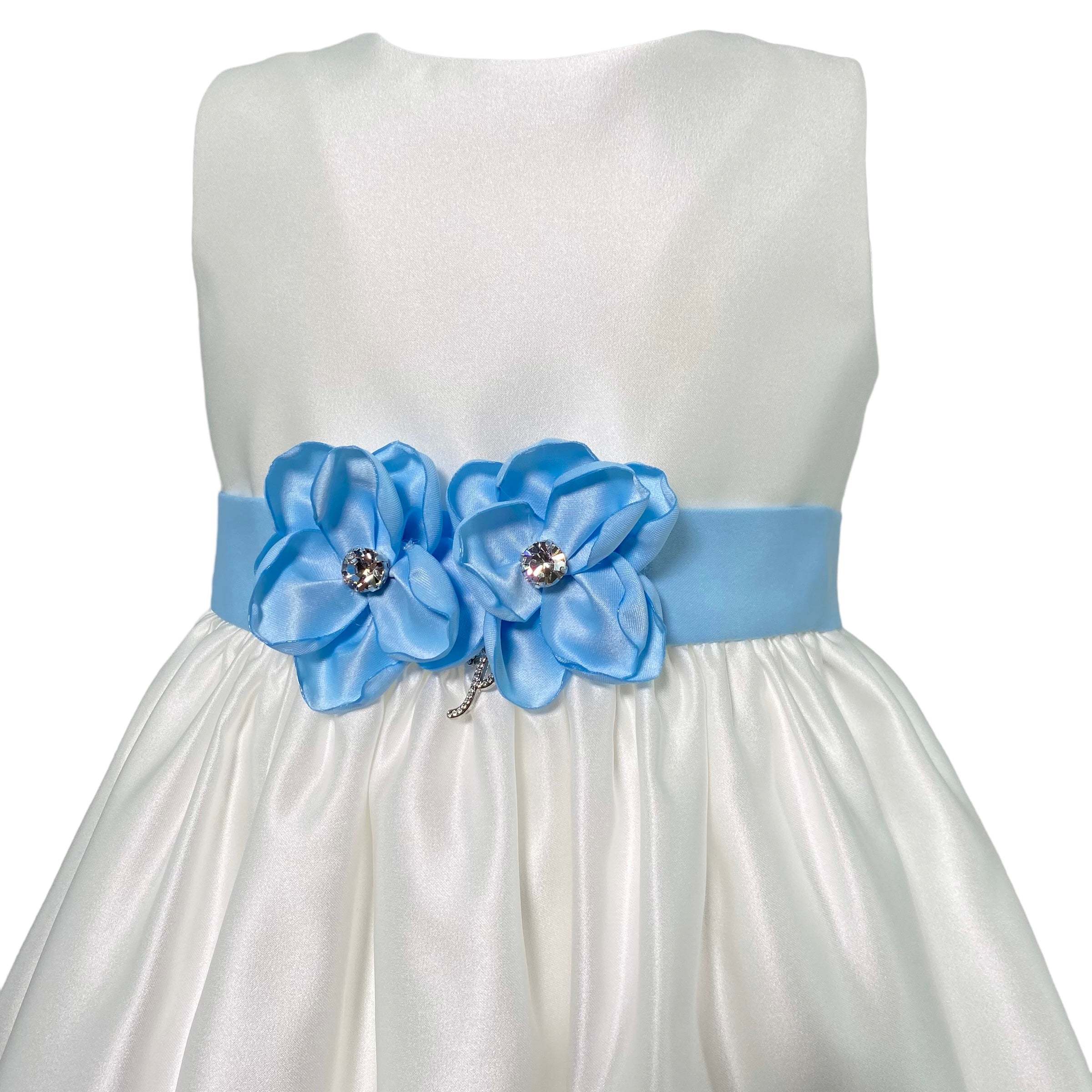 Abito Elegante Smanicato In Rasatello Neonata PETIT 2015659 - PETIT - Luxury Kids